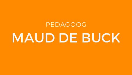 PEDAGOOG MAUD DE BUCK